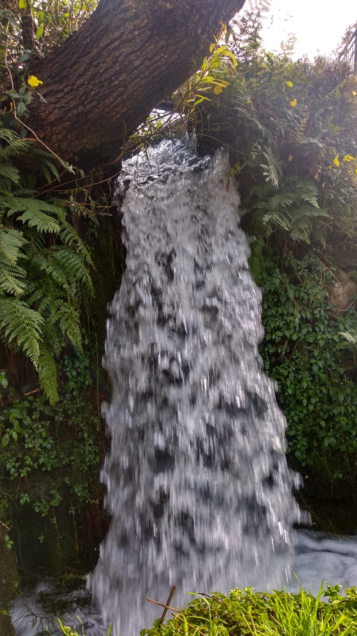 The little waterfall by the stream is accompanied by a water mill and is good for a quick refresher